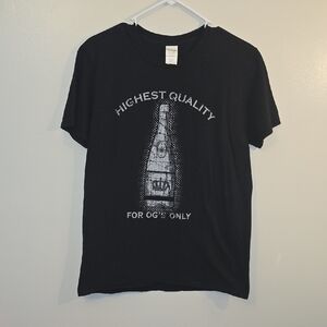 Gildan Black HIGHEST QUALITY FOR OG'S ONLY cannabis Graphic Tee Cannabox LOT R2